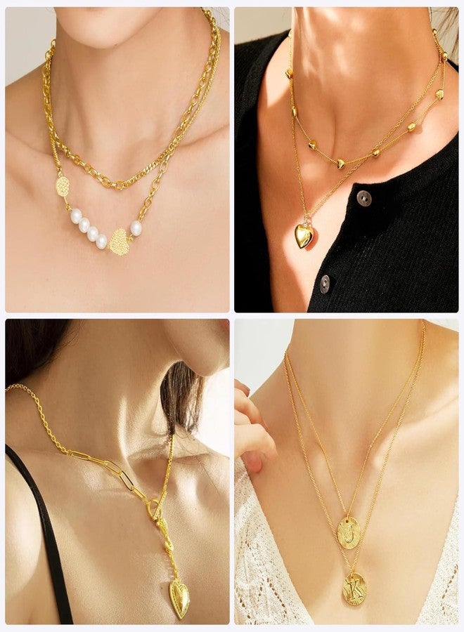 ST logo Hanging Tree Women Girl Boy & Men Jewellery Making 6 Pcs 3 Colour Golden Silver Rose Gold Extender for Chain Set Bracelet Pendant & Necklace (6 Inch 3 Colour) - Image 5